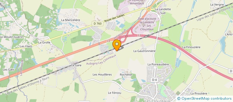 localisation de l'entreprise BATP à AUBIGNY-LES CLOUZEAUX