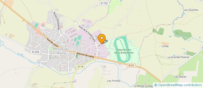 localisation de l'entreprise BATP53  MESLAY-DU-MAINE