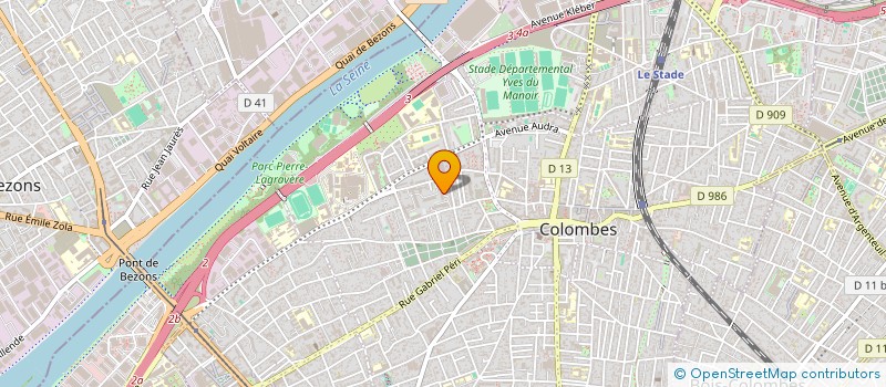 localisation de l'entreprise BATPLUS CONTROLE à COLOMBES