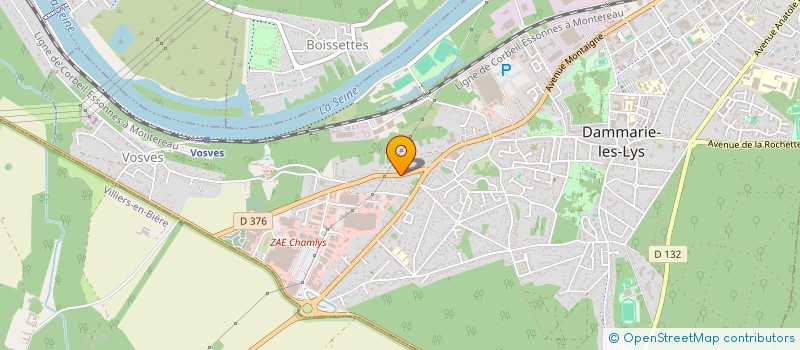 localisation de l'entreprise BATPLUS IDF à DAMMARIE-LES-LYS