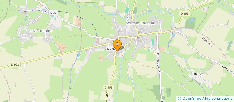 localisation de l'entreprise BATPRO  SOLRE-LE-CHATEAU