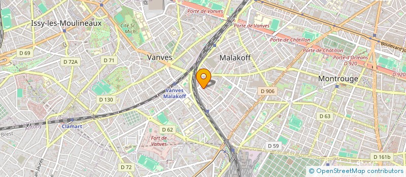 localisation de l'entreprise BATPROF à MALAKOFF
