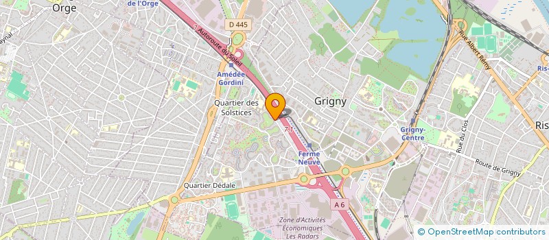 localisation de l'entreprise BATRECOM à GRIGNY