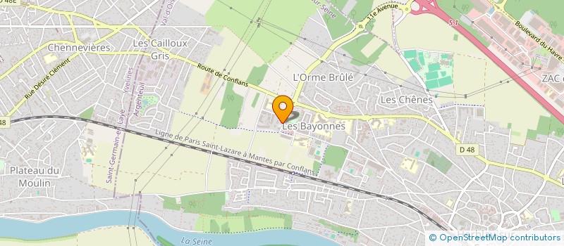 localisation de l'entreprise BATRENOV  HERBLAY-SUR-SEINE