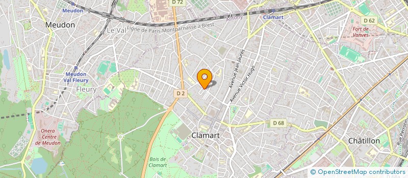 localisation de l'entreprise BATROB HOLDING à CLAMART