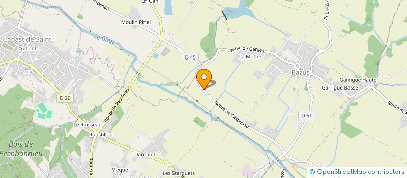 localisation de l'entreprise BATS BALAYAGE AFFRETEMENT TRANSPORT SOLUTIONS  BAZUS