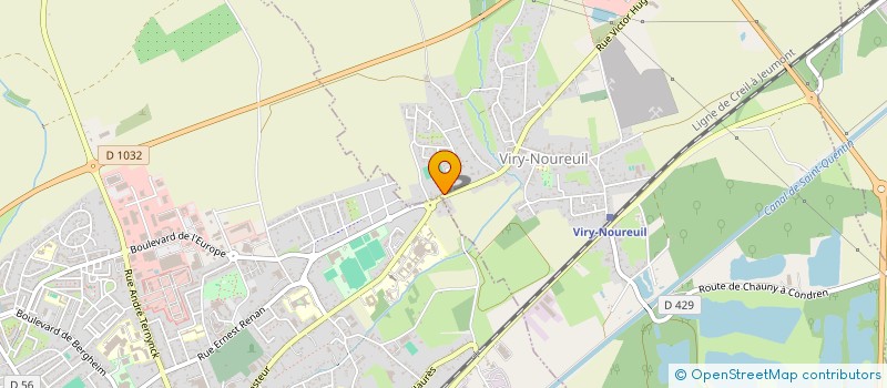 localisation de l'entreprise BATSERVICES02  VIRY-NOUREUIL