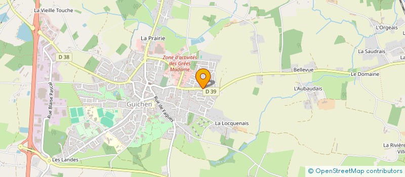 localisation de l'entreprise BATSLAM  GUICHEN