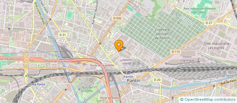 localisation de l'entreprise BATSOM à PANTIN