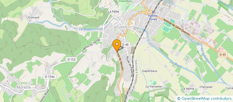 localisation de l'entreprise BATT IMMO  TULLINS