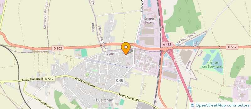 localisation de l'entreprise BATTAH  PUSIGNAN