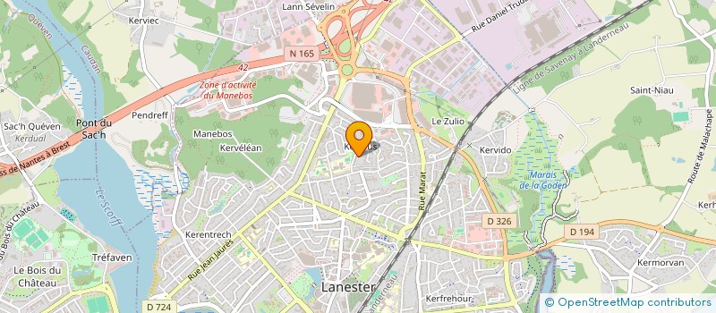 localisation de l'entreprise BATTAIS CHRISTOPHE ET NATHALIE  LANESTER