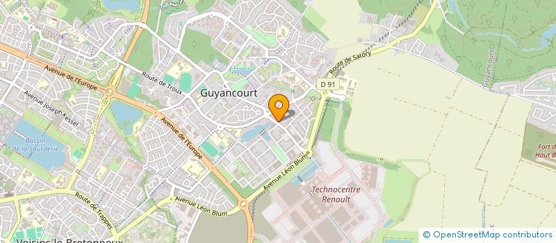 localisation de l'entreprise BATTAIS CONSEILS à GUYANCOURT