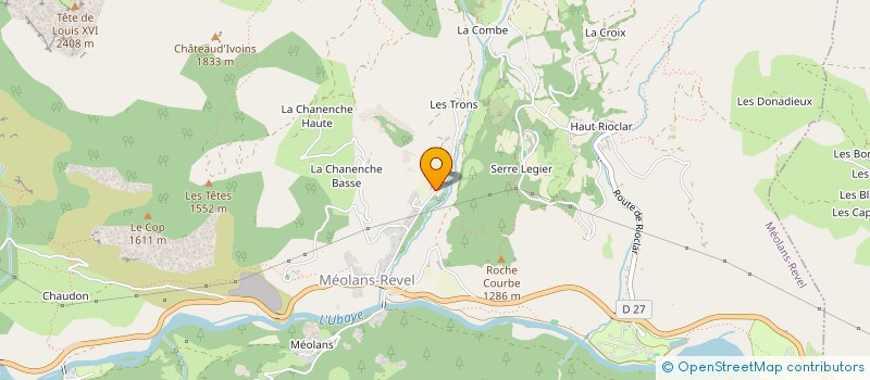 localisation de l'entreprise BATTALIER ALLIAUD à MEOLANS REVEL