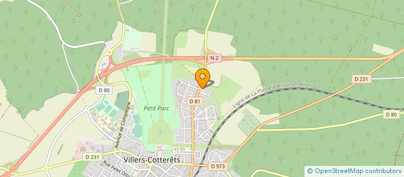 localisation de l'entreprise BATTAVOINE - VILLAINES à VILLERS-COTTERETS