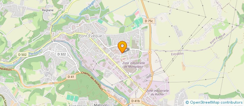 localisation de l'entreprise BATTECH à PONT-EVEQUE