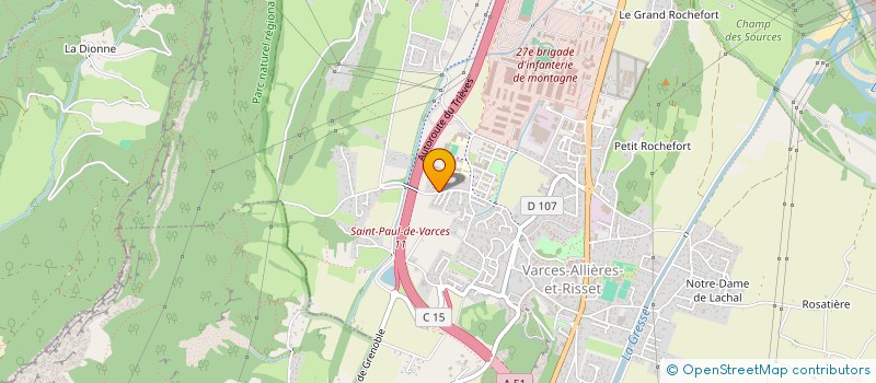 localisation de l'entreprise BATTEMENT D'AILES  VARCES-ALLIERES-ET-RISSET