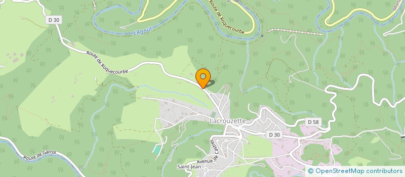 localisation de l'entreprise BATTERIE FANFARE DE LACROUZETTE  LACROUZETTE