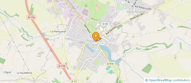 localisation de l'entreprise BATTERIE FANFARE DES SAPEURS POMPIERS DE TORIGNI SUR VIRE  TORIGNY-LES-VILLES