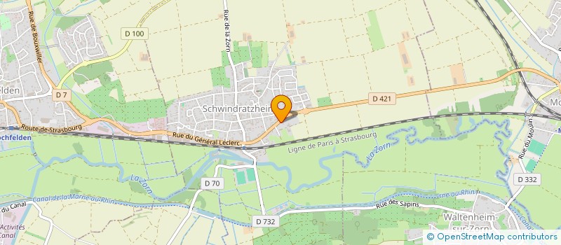 localisation de l'entreprise BATTERIE FANFARE HOCHFELDEN ST WENDELIN  HOCHFELDEN