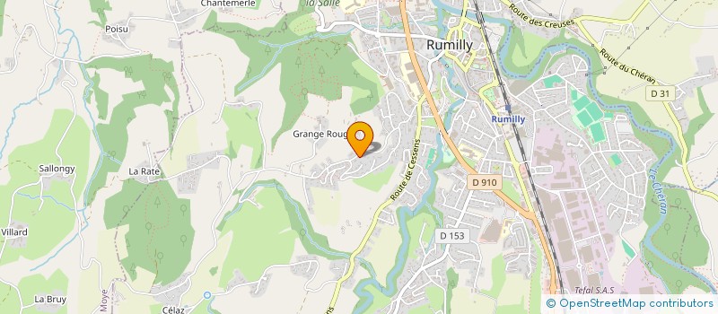 localisation de l'entreprise BATTERIE FANFARE LE REVEIL RUMILLIEN  RUMILLY