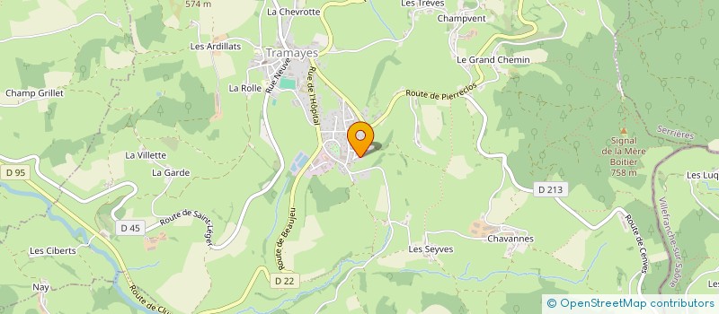 localisation de l'entreprise BATTERIE FANFARE   LES ENFANTS DE LA MERE BOITIER  TRAMAYES