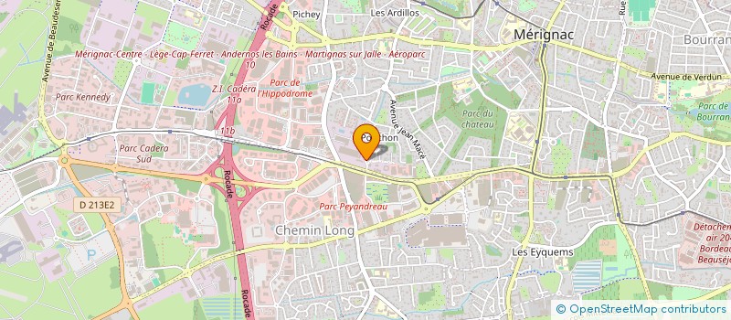 localisation de l'entreprise BATTERIE FANFARE QUAND MEME  MERIGNAC