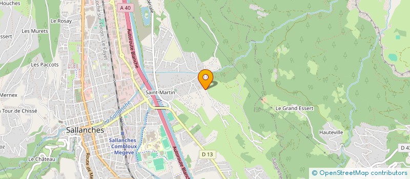 localisation de l'entreprise BATTIEU à SALLANCHES