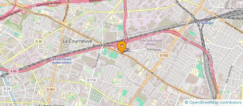 localisation de l'entreprise BATTIMA à LA COURNEUVE