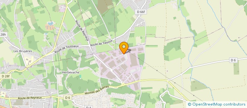 localisation de l'entreprise BATTIN-THERMAC à REYRIEUX