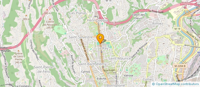 localisation de l'entreprise BATTISTA à NICE