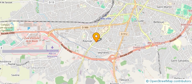 localisation de l'entreprise BATTISTI à ALBI