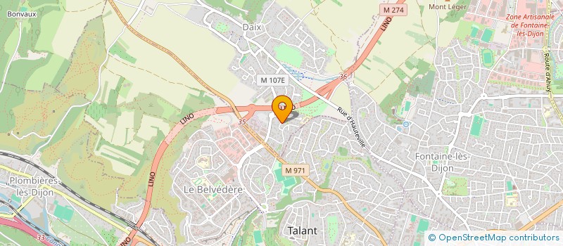 localisation de l'entreprise BATTISTINI MONGE  DAIX