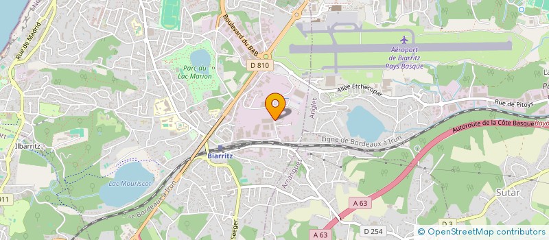 localisation de l'entreprise BATTISTON GROUPE  BIARRITZ