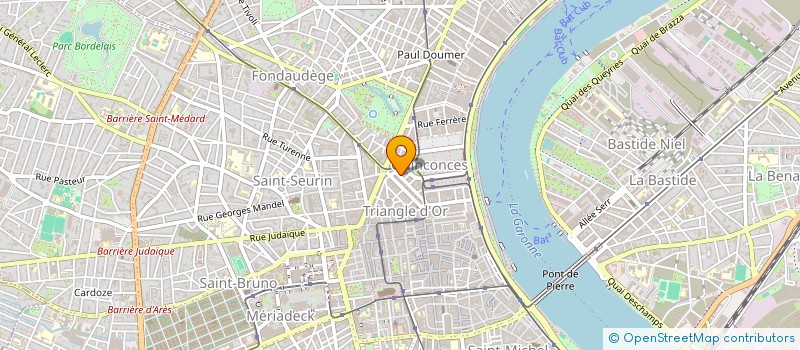 localisation de l'entreprise BATTISTON-VIOLEAU ET ASSOCIES  LE BOUSCAT