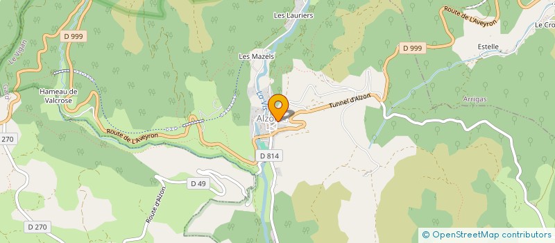 localisation de l'entreprise BATTLE ONE  ALZON