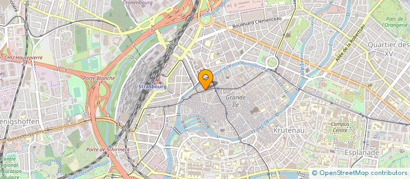 localisation de l'entreprise BATTLING CLUB STBG à STRASBOURG