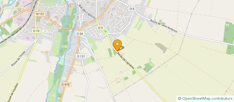 localisation de l'entreprise BATTY à ISSOUDUN