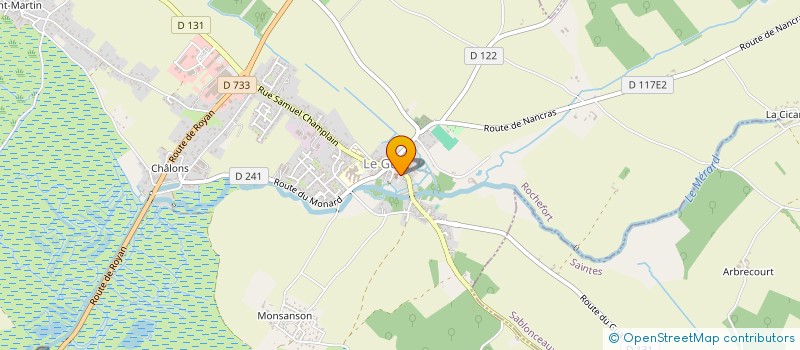 localisation de l'entreprise BATUK NAGO'CEAN  LE GUA