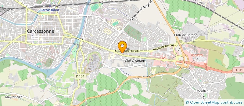 localisation de l'entreprise BATUT ET CIE TRANSPORT  CARCASSONNE