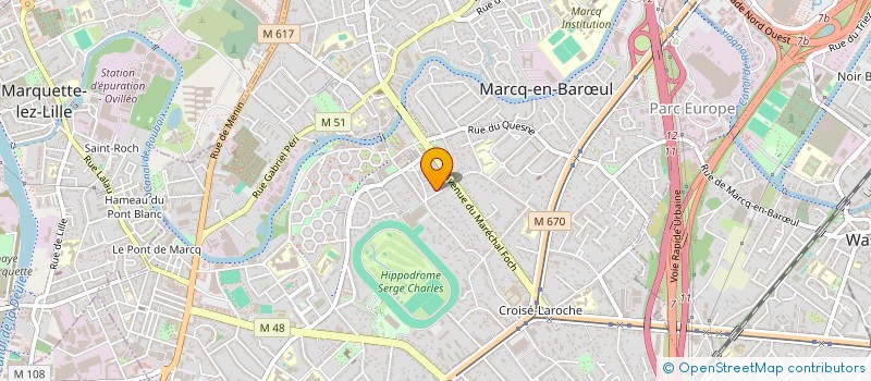 localisation de l'entreprise BATXPERT à MARCQ-EN-BARŒUL