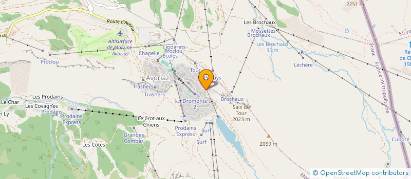 localisation de l'entreprise BATY  MORZINE