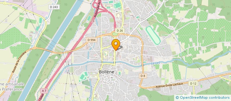 localisation de l'entreprise BATY  BOLLENE