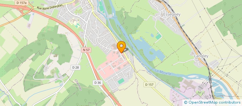 localisation de l'entreprise BATY ELEC  CHARMES