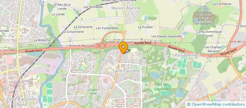 localisation de l'entreprise BATY-RENAULT-GUILLOTEAU  RENNES