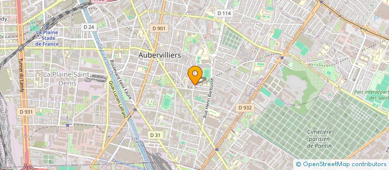 localisation de l'entreprise BATY SERVICE  AUBERVILLIERS