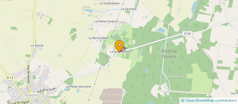 localisation de l'entreprise BATY TP  TOUVOIS