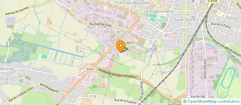 localisation de l'entreprise BATY-VIANDES à NIORT
