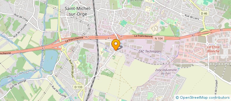 localisation de l'entreprise BATYCA à BRETIGNY-SUR-ORGE