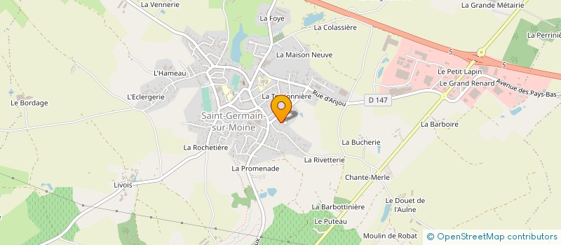localisation de l'entreprise BATYCOUVRE à SEVREMOINE